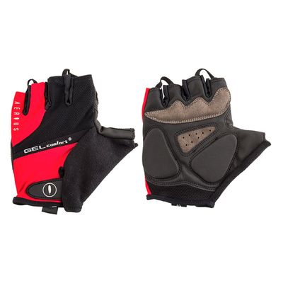 AERIUS Gel Short Finger Cycling Gloves - S-5954 (Red - S)