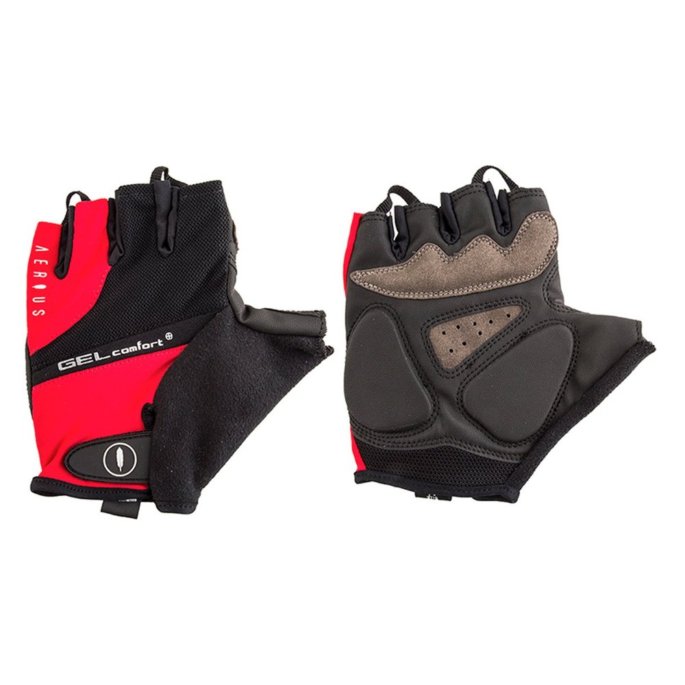 AERIUS Gel Short Finger Cycling Gloves - S-5954 (Red - S)
