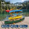 5-Place One-Sided SUP Log Rack, Freestanding Outdoor Kayak Storage Racks, Canoe Storages, Paddle Board Rack for Storage Organizer, SUP Racks for Boat Storages, Paddleboard Stand - Unfinished view 2