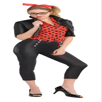 Amscan Adult Rebel Rockabilly Costume - Small (2-4)