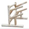 Log Kayak Rack 2-Place One-Sided Canoe Racks Free-Standing Kayak Racks, Heavy Duty Storage Surfboard Stand, 45H x 48D x 53W inch Canoe Stand or SUP Storage Rack, SUP Boards - Natural view 1