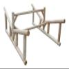2-Place Rowboat Log Rack, Freestanding Kayak Racks for Outdoor Storages, Canoe Boat Storage Organizer, Paddle Boat Stands, Heavy Duty Kayak Holders, Paddleboard Rack for Storage - Natural view 3