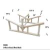 2-Place Rowboat Log Rack, Freestanding Kayak Racks for Outdoor Storages, Canoe Boat Storage Organizer, Paddle Boat Stands, Heavy Duty Kayak Holders, Paddleboard Rack for Storage - Natural view 4