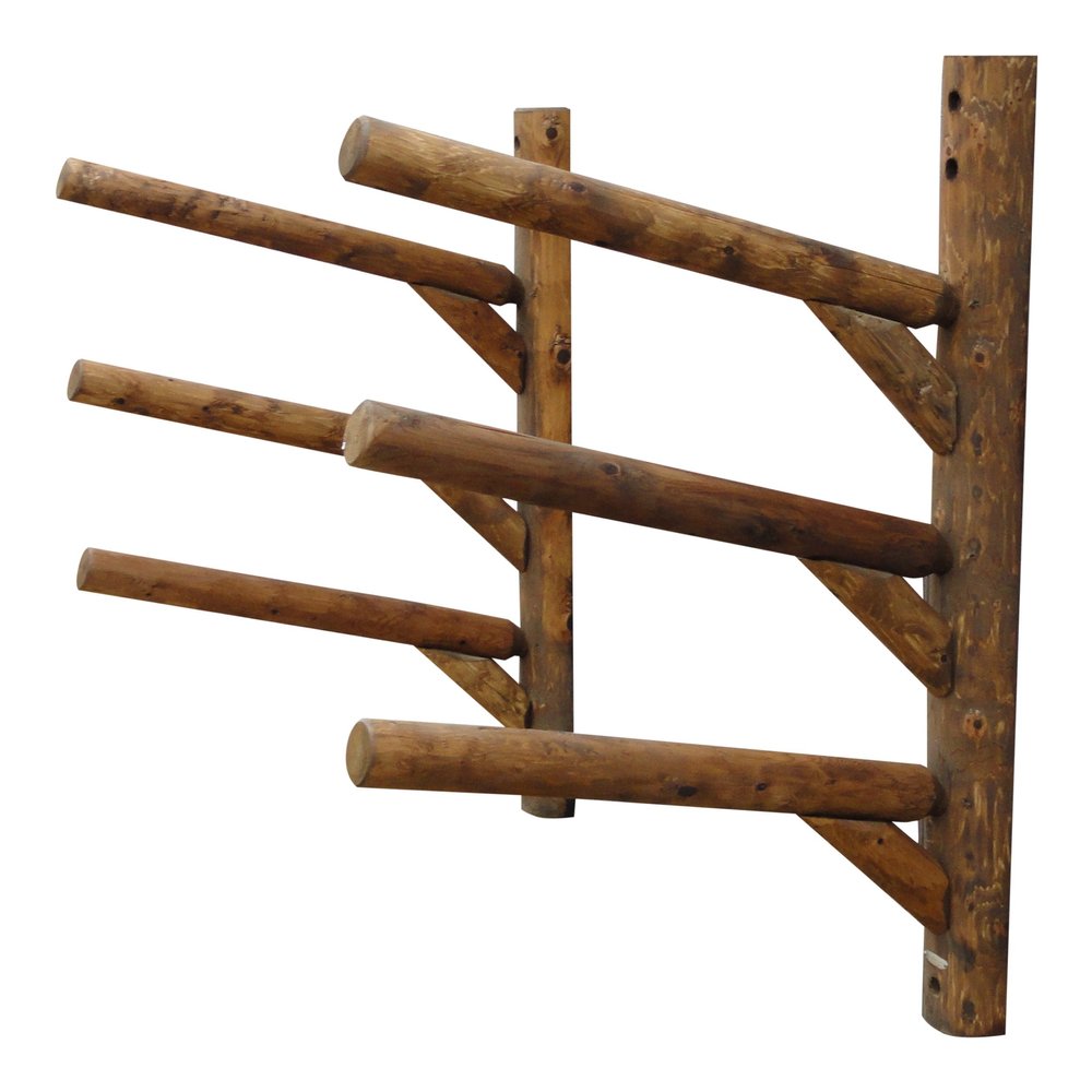3-Place Wall-Mounted SUP/Surfboard Log Racks, Vertical Surfboard Rack for Wall Mount, Indoor & Outdoor Kayak Storage Rack, Paddle Board for Garage, SUP Wall Racks Storage Organizer - Canyon Brown