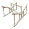 2-Place Rowboat Log Rack, Freestanding Kayak Racks for Outdoor Storages, Canoe Boat Storage Organizer, Paddle Boat Stands, Heavy Duty Kayak Holders, Paddleboard Rack for Storage - Unfinished view 3
