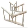 2-Place Rowboat Log Rack, Freestanding Kayak Racks for Outdoor Storages, Canoe Boat Storage Organizer, Paddle Boat Stands, Heavy Duty Kayak Holders, Paddleboard Rack for Storage - Unfinished view 4