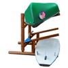 3-Place One-Sided Kayak Stand/Canoe Racks with Extended Feet, Freestanding Paddle Board Rack for Garage, Surfboard Storage Racks, SUP Storage Stand, Kayaks - Canyon Brown view 1