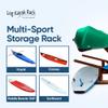 3-Place One-Sided Kayak Stand/Canoe Racks with Extended Feet, Freestanding Paddle Board Rack for Garage, Surfboard Storage Racks, SUP Storage Stand, Kayaks - Canyon Brown view 4