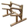 2-Place One-Sided SUP Log Racks, Freestanding Kayak Rack Outdoor, Surf Board Racks for Storage, SUP Paddle Board, Standing Kayaks Storage, Paddle Holder - Canyon Brown