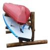 2-Place One-Sided SUP Log Racks, Freestanding Kayak Rack Outdoor, Surf Board Racks for Storage, SUP Paddle Board, Standing Kayaks Storage, Paddle Holder - Canyon Brown view 2