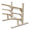 Log Kayak Rack 3-Place, One-Sided SUP Log Rack, Paddle Board Holder, Kayak Holder for Outside, Surfboard Stand, Paddle Boat Storage, Freestanding for Kayaks SUP Boards - Unfinished view 1