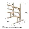 Log Kayak Rack 3-Place, One-Sided SUP Log Rack, Paddle Board Holder, Kayak Holder for Outside, Surfboard Stand, Paddle Boat Storage, Freestanding for Kayaks SUP Boards - Unfinished view 3