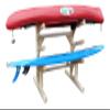 Log Kayak Rack 3-Place, One-Sided SUP Log Rack, Paddle Board Holder, Kayak Holder for Outside, Surfboard Stand, Paddle Boat Storage, Freestanding for Kayaks SUP Boards - Unfinished view 4