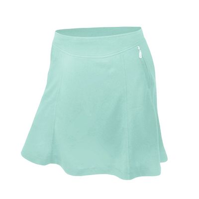 Monterey Club Women's Betty Fun Solid Knit Skort #2924 (Fairest Jade, Large)
