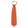 Boys Satin Feel 14 Inch Zipper Tie Orange view 1
