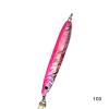 4pcs Fish WOW! 100g Fishing Metal Vertical Trolling Speed jig 3.5oz Knife Jig with Two Assist Hooks - 2 Colors view 2
