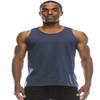 JC DISTRO Men's Casual Tank Top, Athletic Sleeveless Jersey Shirts, 100 Premium Cotton, Harborblue X-Large view 1