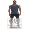 JC DISTRO Men's Casual Tank Top, Athletic Sleeveless Jersey Shirts, 100 Premium Cotton, Harborblue X-Large view 3