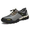 LEADER SHOW Men's Quick Dry Hiking Shoes Barefoot Mesh Lightweight Outdoor Training Water Walking Shoes (10, Grey) view 1
