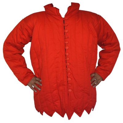 15th Century Archers Gambeson Armpit Slit Version ABS (RED, 39)