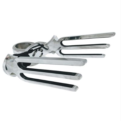 Krypt Bat Wakeboard Tower Boat Board Racks - Full Size Rack, Fits Round Tubing Tower, Polished 6061 Alumimum, Adjustable Swivel Base, Clamp Sizes: 1 1/4", 1 1/2", 1 5/8", 1 3/4", 1 7/8", 2" (1 5/8")