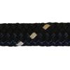 CBKnot 9/16" Premium Double Braid Polyester Rope 9,500 lb Tensile Strength, Marine, Sailing, Boating, Rigging, Equestrian and More (9/16" x 50 ft. Hank, Black with Beige) view 1