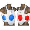 Pine Tree Complete Cloth Martial Arts Sparring Gear Set with Bag, Forearm/Shin, & Groin, Medium Blue Headgear, Child Large Other Gears Female view 4