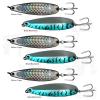 6pcs Fish WOW! 2oz Fishing Spoons jig with a Treble Hook Fish Jigging Casting Lure - 2 Colors view 1