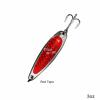 4pcs Fish WOW! 3oz Fishing Spoon with a Treble Hook 85g Fish Jigging Casting Lure Baits - Red Tape view 2
