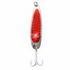 4pcs Fish WOW! 3oz Fishing Spoon with a Treble Hook 85g Fish Jigging Casting Lure Baits - Red Tape view 4