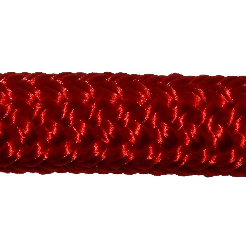 CBKnot 9/16" Premium Double Braid Polyester Rope 9,500 lb Tensile Strength, Marine, Sailing, Boating, Rigging, Equestrian and More (9/16" x 100 ft. Hank, Red)