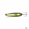 4pcs Fish WOW! 3oz Fishing Spoon with a Treble Hook 85g Fish Jigging Casting Lure Baits - Green Mackerel view 2