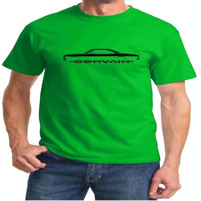 1965-69 Corvair Classic Outline Design Tshirt 2XL Green