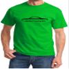 1965-69 Corvair Classic Outline Design Tshirt 2XL Green view 1