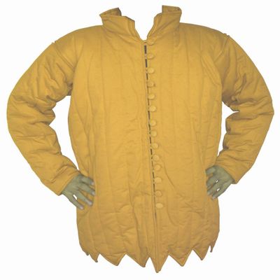 15th Century Archers Gambeson Armpit Slit Version ABS (YELLOW, 39)