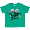 inktastic Silly Rabbit Easter is for Jesus with Bunny Head and Easter Eggs Toddler T-Shirt 2T Kelly Green 2908c view 1