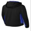 SPORT-TEK Youth Sport-Wick Fleece Colorblock Hooded Pullover, Black/True Royal, X-Large view 2