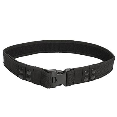 LIPOVOLT Durable Heavy Duty Security Guard Paramedic Police Utility Nylon Belt Waistband Black