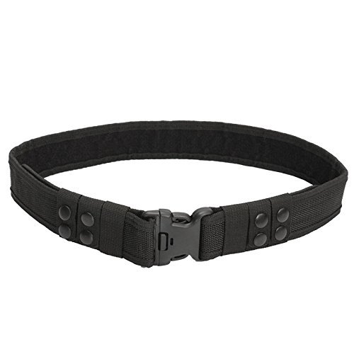 LIPOVOLT Durable Heavy Duty Security Guard Paramedic Police Utility Nylon Belt Waistband Black