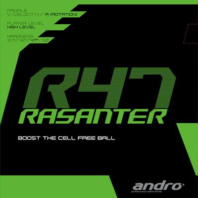 Andro (Andro) Table Tennis Rubber Razanta R47 All-Round Destructive Power 112,288 red (RD) 2
