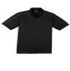 SPORT-TEK Unisex Micropique Sport-Wick Piped Polo Black/Iron Grey view 1