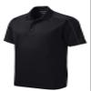 SPORT-TEK Unisex Micropique Sport-Wick Piped Polo Black/Iron Grey view 3