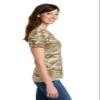 Port & Company Women's 5.4-oz 100% Cotton V-Neck Camo Tee. LPC54VC Desert Camo 2XL view 2