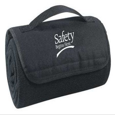 Blanket, Safety Begins Here, 48x53in, Black