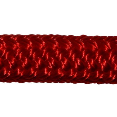 CBKnot 9/16" Premium Double Braid Polyester Rope 9,500 lb Tensile Strength, Marine, Sailing, Boating, Rigging, Equestrian and More (9/16" x 50 ft. Hank, Red)