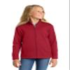 SPORT-TEK Youth Sport-Wick Fleece Full Zip Jacket, Deep Red, XS view 1