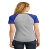 District Juniors Mesh Sleeve V-Neck Tee. DT276 view 3