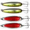 Qty 4 Fish WOW! 3oz Fishing Spoons with a Treble Hook 85g Fish Jigging Casting Lure Baits Mix Colors view 1