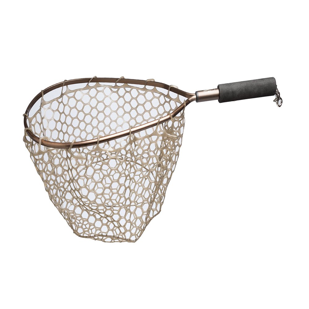Adamsbuilt Aluminum Trout Net with Camo Ghost Netting 15" Bronze/Camo
