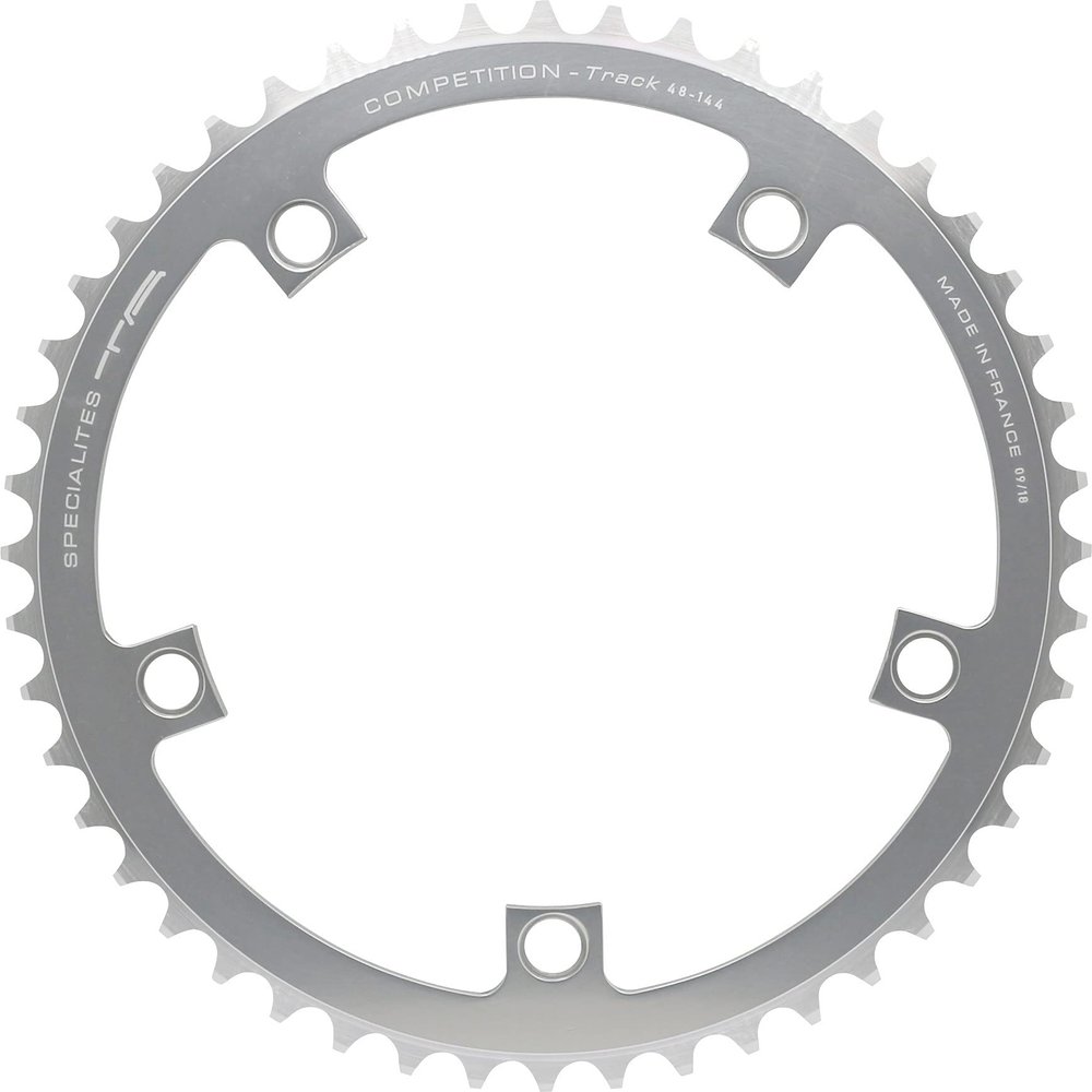 Spcialits TA Unisex's Track Competition 144 PCD 5 Arm Chainring, Silver, 44t